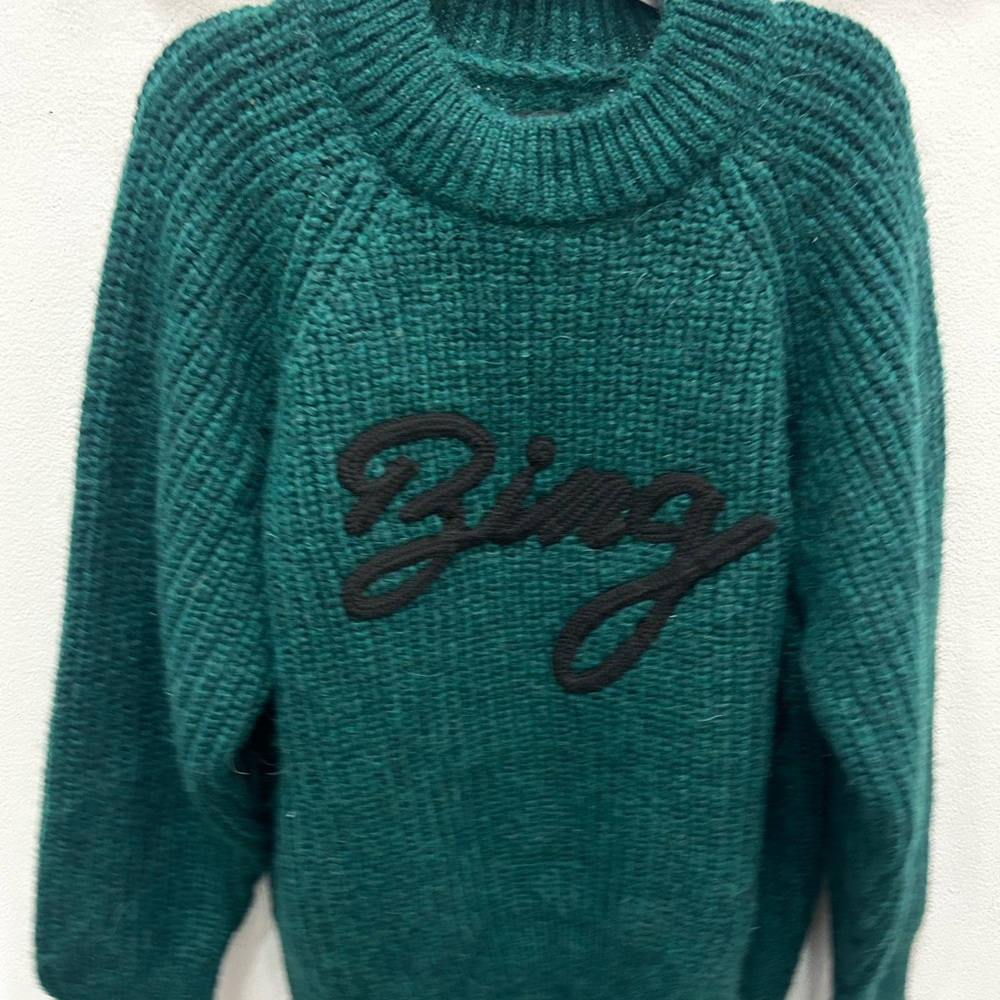 Anine Bing sample teal sweater